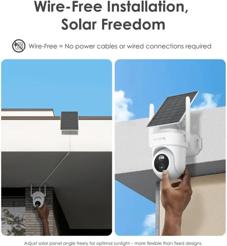 Miniatura 9 de Cámaras de seguridad 4K inalámbricas para exteriores, sin suscripción, sistema de cámara de seguridad para el hogar alimentado por energía solar