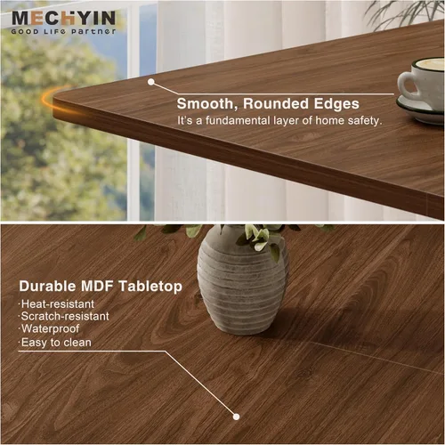 Miniatura 7 de MECHYIN Mesa de comedor extensible para 4, 6, 8, 10