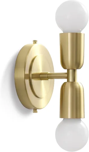 Miniatura 14 de BRIGHTTIA Luna Uno - Aplique de pared de 1 luz, accesorio industrial moderno de mediados de siglo para pared y techo, lámpara minimalista para baño