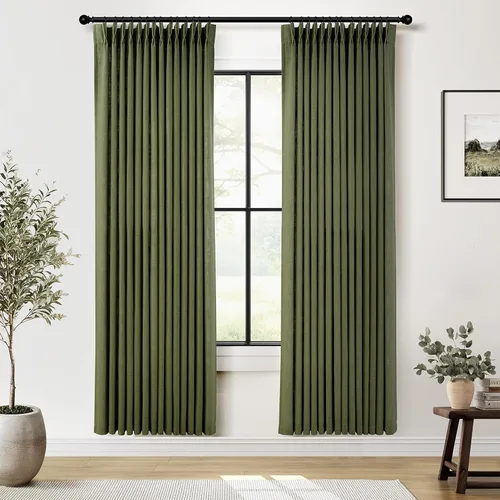 Miniatura 22 de Cortinas de lino plisadas