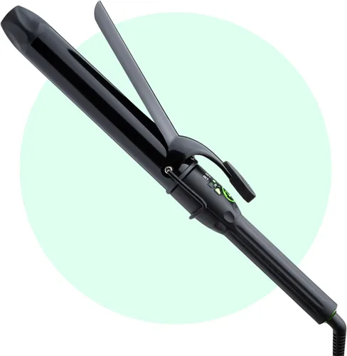 Miniatura 9 de MINT REVAMP - Rizador de barril extra largo de 1 pulgada, peinado más fácil y rápido para cabello largo, rizador de cerámica verdaderamente iónico