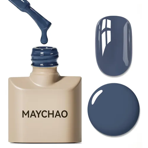 Miniatura 42 de MAYCHAO Esmalte de uñas de gel rosa intenso de 0.5 onzas líquidas, 1 unidad de esmalte de gel rosa brillante, esmalte de uñas que se absorbe con luz