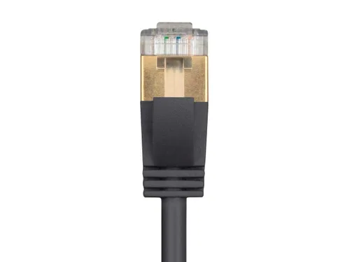 Miniatura 4 de Monoprice SlimRun - Cable de conexión Ethernet Cat6A, cable de Internet de red, RJ45, trenzado, STP, cable de cobre puro, 36 AWG, 7 pies, color negro