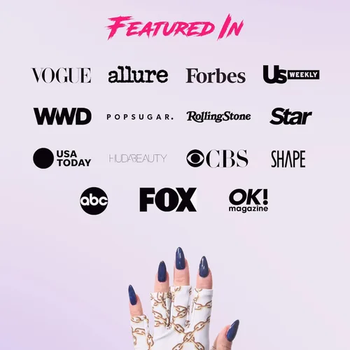 Miniatura 8 de ManiGlovz - Los guantes de uñas originales con protección UPF 50+ UV Guantes de manicura de gel y guantes anti UV sin dedos para mujeres Se