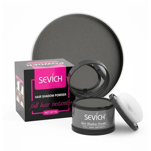Miniatura 20 de Sevich - Sombra instantánea en polvo para línea capilar de cobertura rápida, corrector rápido de raíz de canas finas, cejas y barba, resistente al