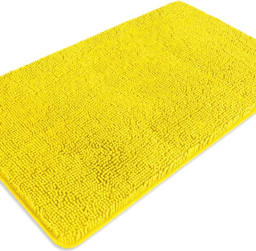 Miniatura 317 de Alfombra de baño pequeña de 12 x 18 pulgadas, lavable y absorbente, antideslizante, alfombra de baño de felpilla gruesa y suave para baño, ducha