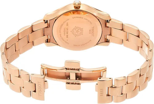 Miniatura 3 de Tissot T-WAVE reloj de mujer de oro rosa de diamante t1122103345600