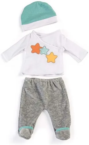 Miniatura 5 de Miniland Pijamas de género neutro para muñecas de 15" 3/4" 2 Piece Gender Neutral Doll Pajama Set, Soft Fabric Doll Clothes, Role Play Toy, Doll