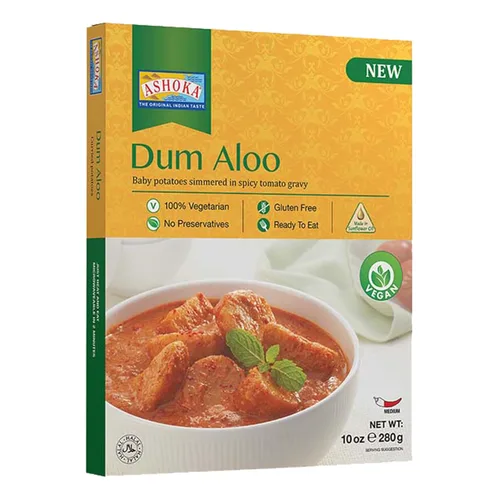 Miniatura 7 de Ashoka Comidas indias tradicionales 1932, curry de verduras mixtas veganas, platos principales listos para comer para microondas, Shahi Navratan