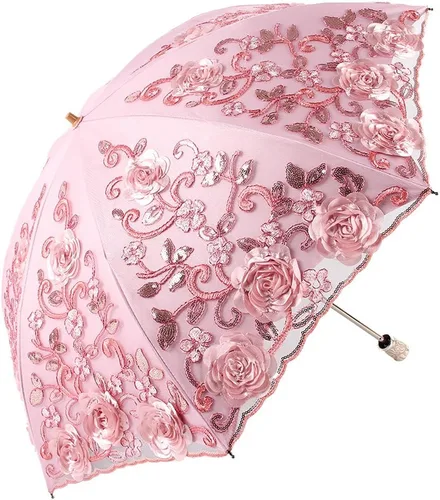 Miniatura 92 de Honeystore - Parasoles de encaje de flores para fiesta de boda, paraguas nupcial de encaje