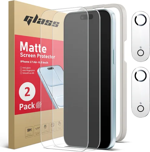 Miniatura 16 de Ambison Paquete de 2 Protectores de Pantalla Mate para iPhone 17 Pro Max de 6.9 pulgadas 2025, Antirreflejos y Antihuellas Dactilares, Sin Burbujas