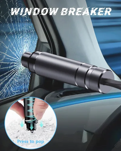Miniatura 2 de SINSEN Martillo de Seguridad para Romper Ventanas y Cortador de Cinturón de Seguridad, Herramienta de Escape de Emergencia para Auto, Herramienta
