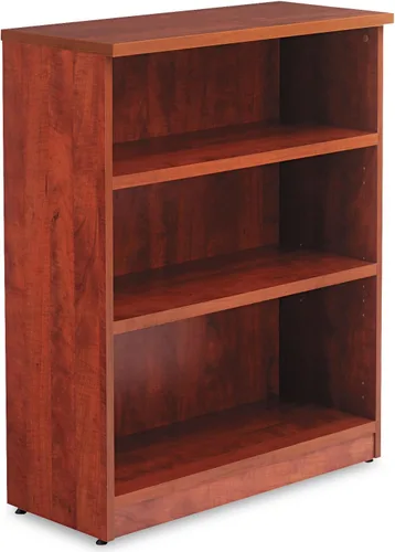 Miniatura 4 de Alera Alera Valencia Series Librería, tres estantes, 31.75 pulgadas de ancho x 14 pulgadas de profundidad x 39.38 pulgadas, color cereza medio