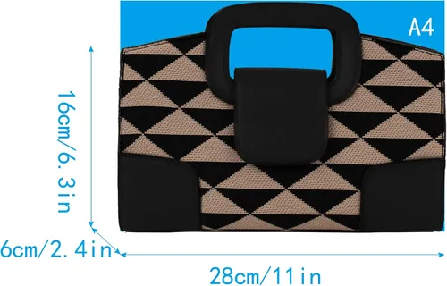 Miniatura 64 de ZLMBAGUS - Bolso de mano para mujer, diseño vintage con solapa y asa, de piel sintética, para llevar al hombro