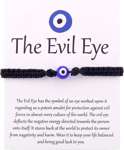 Miniatura 23 de SUMMER LOVE Handmade Jewelry Evil Eye Bracelets with Card,Black Red String Bracelets Kabbalah Protection Luck Amulet for Women Men Friends Pulseras