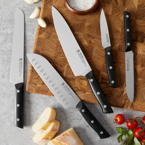 Miniatura 5 de HENCKELS Dynamic Razor-Sharp - Juego de cuchillos de cocina de 5 piezas, diseño alemán informado por más de 100 años de maestría Acero inoxidable