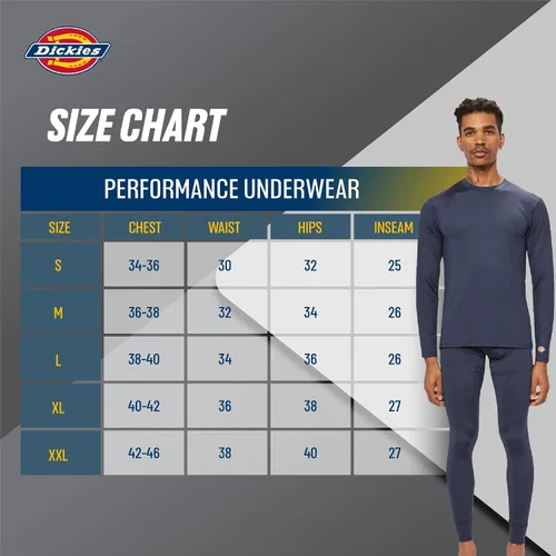 Miniatura 6 de Dickies Conjunto de ropa interior de 2 piezas para hombre con capa base para clima frío