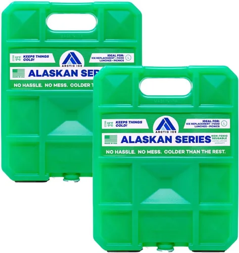 Arctic Ice Bolsa de hielo reutilizable de larga duración de la serie Alaskan, se congela a 32 ° Fahrenheit, mantiene los alimentos y bebidas frescos