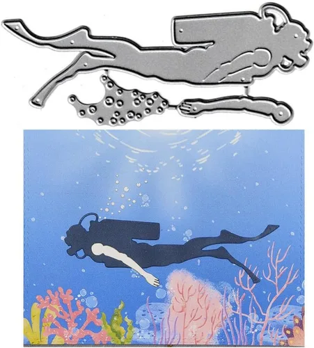 Miniatura 8 de Troqueles de corte de coral de algas marinas, caracolas de estrella de mar de mar, plantillas de metal en relieve para tarjetas de álbumes