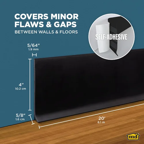 Miniatura 2 de Vinilo cobertor autoadhesivo de pared M D BUILDING PRODUCTS de base satinada 4" x 20', 93146