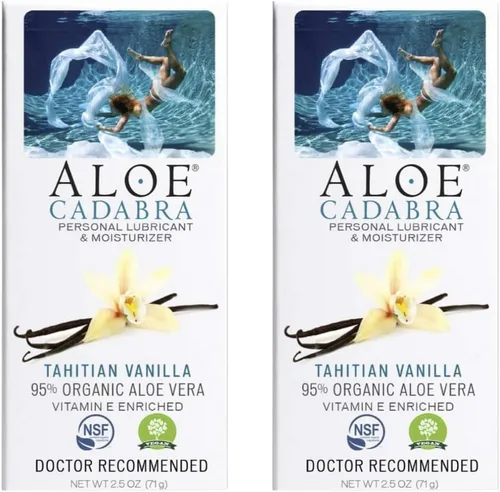 Miniatura 14 de Aloe Cadabra Lubricante Personal Saborizado y Humectante Vaginal, Lubricante de Aloe Orgánico Comestible para Hombres, Mujeres y Parejas, Sin