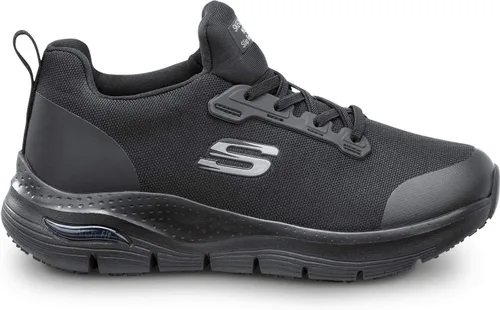 Miniatura 3 de Skechers Arch Fit Work Serena, para mujer, punta suave, antideslizante, perfil bajo, zapato de trabajo deportivo de cierre slip on