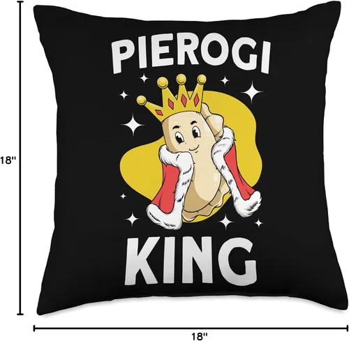 Miniatura 4 de Pierogi Maker Filled Dumplings Pierogi Gift Lover King Polish Pierogi - Almohada de 18 x 18 pulgadas, multicolor