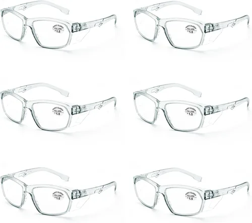 Miniatura 73 de ProtectX Elegantes gafas de seguridad antivaho y resistentes a los arañazos, gafas de protección UV, lentes de bloqueo de luz azul para hombres