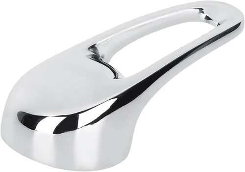 Miniatura 3 de Reemplazo de manija de grifo de una sola palanca de 1.378 in para baño cocina aleación de zinc acabado cromado 1.4 pulgadas