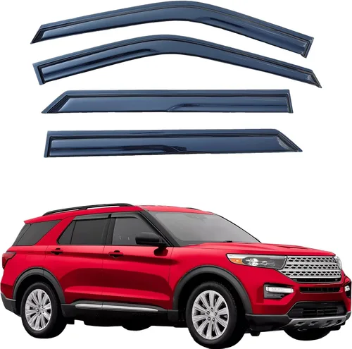 Miniatura 18 de Viseras adhesivas para ventana, protectores de lluvia compatibles con Honda Civic Hatchback 2022-2025, visera de ventilación lateral, deflector