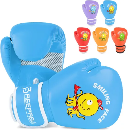 Miniatura 12 de Guantes de boxeo mejorados para niños y niñas de 3 a 8 años, guantes de boxeo para entrenamiento de niños, guantes de boxeo para niños, para saco