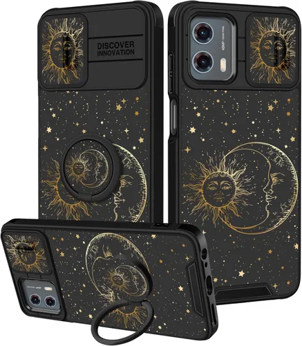 Miniatura 42 de para Moto G 5G 2023 funda - Cubierta de teléfono linda con corazón para mujeres y niñas, diseño único negro con cubierta deslizante para la cámara