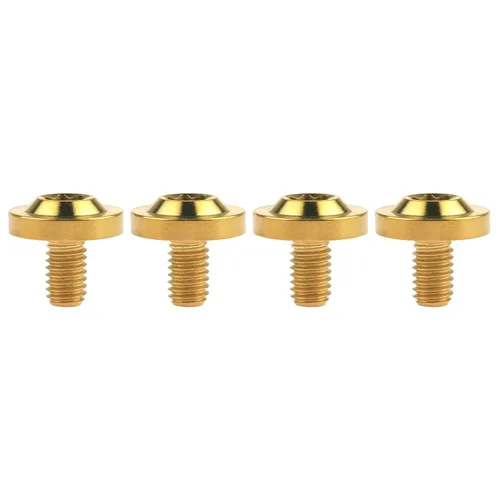 Miniatura 12 de Tornillos Torx T30 de titanio M6 10 15 20 0.984 in Torx T30 para bicicleta, motocicleta, automóvil, paquete de 4 (M6 x 0.394 in, plateado)