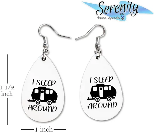 Miniatura 40 de Van Gogh - Juego de aretes colgantes divertidos Lindos aretes de joyería para niñas y mujeres Impresión de doble cara Regalo de cumpleaños