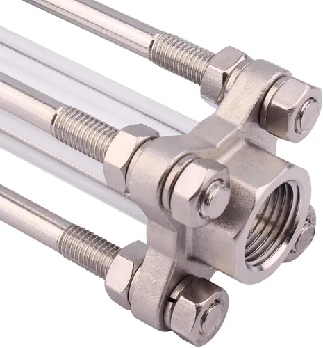 Miniatura 5 de DERNORD Vidrio de visión en línea con rosca hembra, flujo sanitario de vista recta, construcción en SUS316, 1/2" NPT hembra