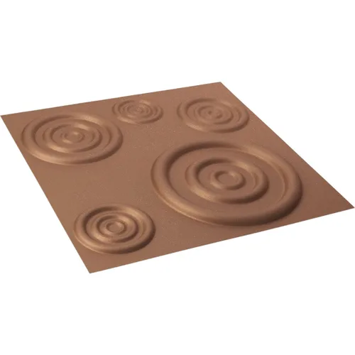 Miniatura 6 de Ekena Millwork 19 5/8 pulgadas de ancho x 19 5/8 pulgadas de alto Reece EnduraWall Panel de pared decorativo 3D, cobre envejecido