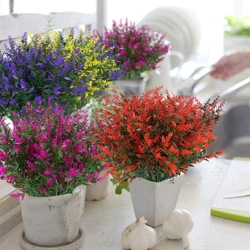 Miniatura 4 de Flores artificiales de lavanda
