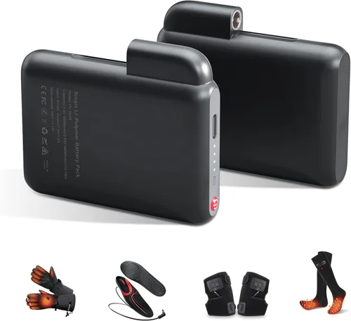 Batería recargable de polímero de litio de 7.4 V, 3000 mAh, 23.1 Wh para guantes calefactados, manoplas, forros, calcetines calefactados, plantillas