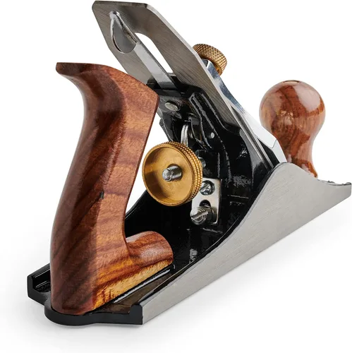 Miniatura 2 de EXXO No.4 Jack Bench Hand Plane Plano de 9 pulgadas - Cortador de 2 pulgadas Cepilladora manual y de borde ajustable Suavizado de madera