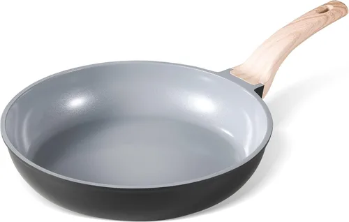 Miniatura 9 de CAROTE Sartén antiadherente para saltear y freír, sartén para tortilla, sartén de chef de granito no tóxico y saludable, sartén para huevos Negro