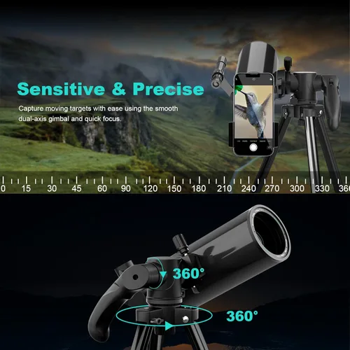 Miniatura 3 de Telescopios Maksutov-Cassegrain para adultos de astronomía, telescopio compuesto catadióptrico de 80 mm de apertura y 850 mm de longitud focal
