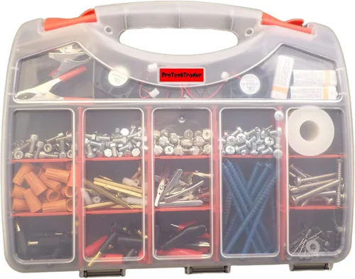 Miniatura 4 de Estuche organizador de almacenamiento de doble cara de lujo con 36 compartimentos, se utiliza como caja de aparejos, caja de herramientas