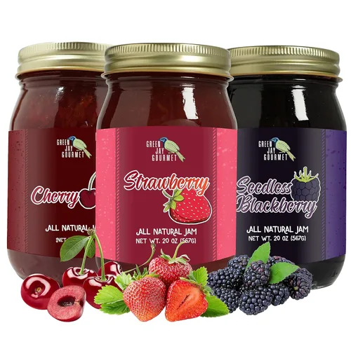Miniatura 38 de Green Jay Gourmet Mermelada de Guayaba - Mermelada de Frutas 100% Natural con Fruta de Guayaba y Jugo de Limón - Mermelada Vegana, Sin Gluten - No