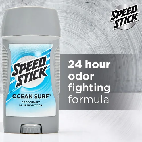 Miniatura 3 de Speed Stick Desodorante para hombres, Ocean Surf, 3 onzas, paquete de 4, el empaque puede variar