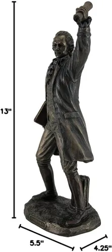 Miniatura 4 de Veronese Design Alexander Hamilton - Figura de escultura de estatua, pintada a mano, de resina fundida en frío, coleccionable