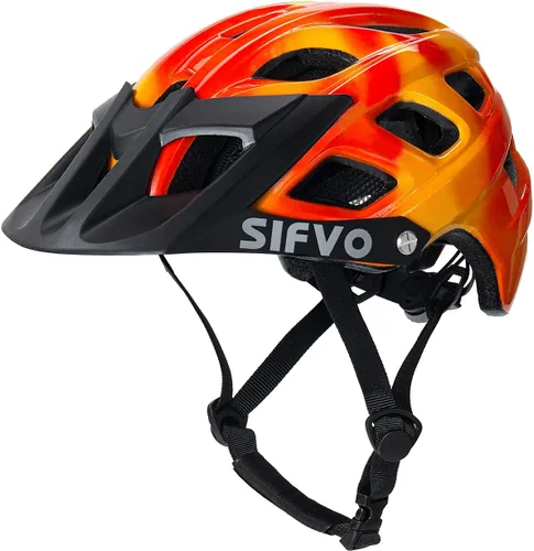 Miniatura 8 de SIFVO - Casco de bicicleta para niños, casco de bicicleta para niños y niñas de 8 años en adelante, con visera fresca, casco de bicicleta para azul