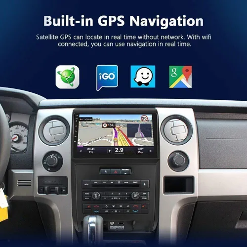 Miniatura 3 de Radio de coche para Ford F150 2009-2014 con Carplay inalámbrico Android Auto, actualización de pantalla táctil de 9 pulgadas para estéreo de coche