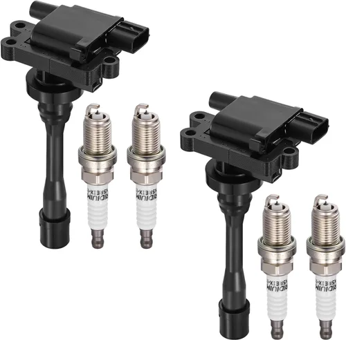 Miniatura 21 de BDFHYK Paquete de bobinas de encendido UF535 y bujías de iridio 95983 compatibles con Mercedes-Benz C230 C280 CLK350 E350 ML350 SLK280 Dodge