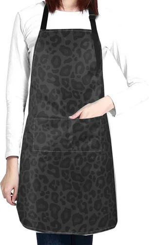 Miniatura 13 de Perinsto Waterproof Apron With 2 Pockets Kitchen Chef Aprons Bibs For Cooking Baking Painting Gardening Grooming