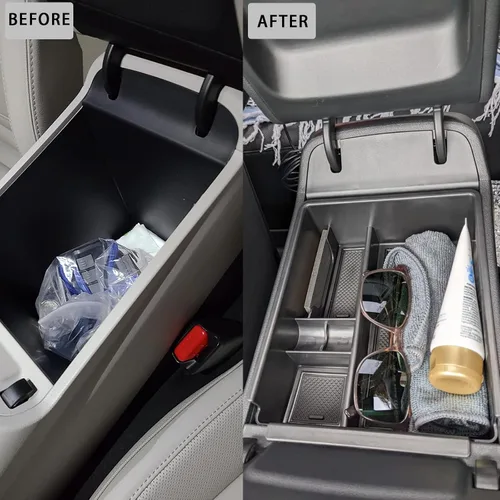 Miniatura 4 de HGWEI Organizador de Consola Central Compatible con Hyundai Tucson y Santa Cruz 2022-2024 y 2022-2026 Accesorios Interiores Bandeja Insertable